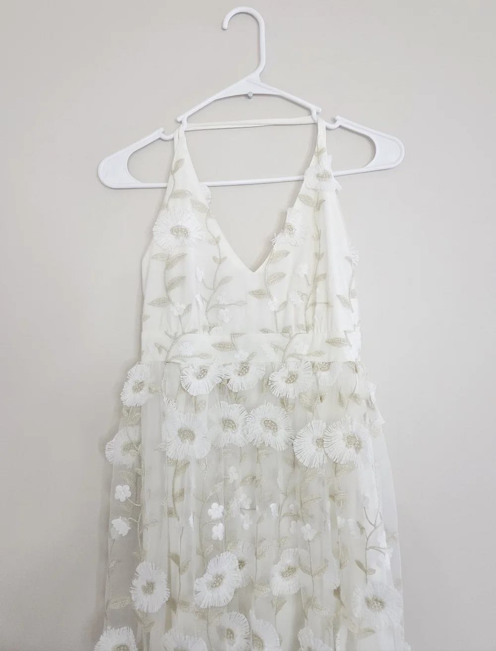 Altar'd State Arabella 3d Floral Maxi Dress Medium - Picture 3 of 5